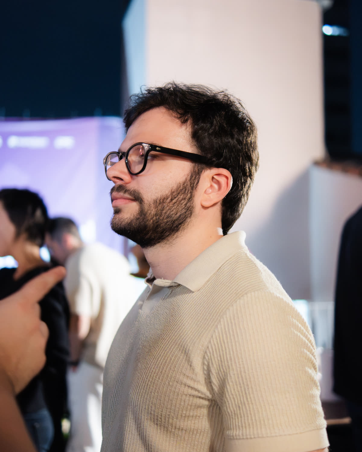 Convidado em um evento da Ocasion House, em São Paulo